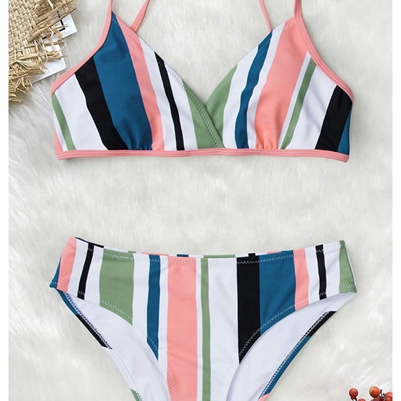 🆕 Closure Bikini Adjustable Straps Swimsuit - Picture 3 of 4